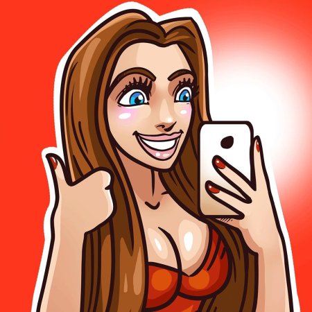 Селфи мультяшное