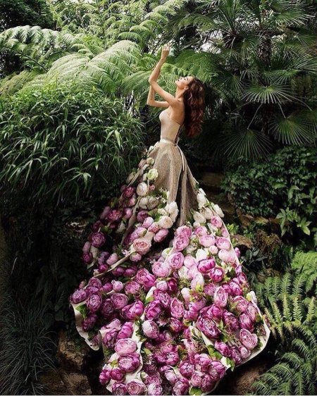 Платье цветок