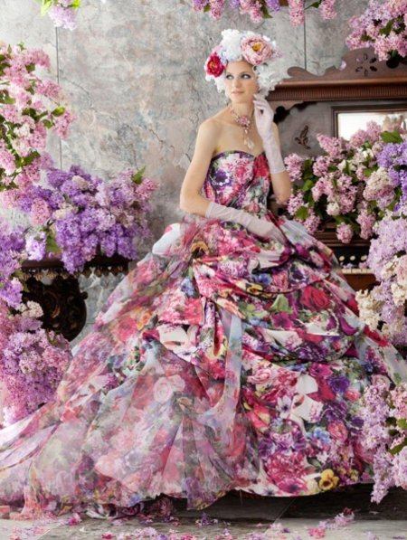 Цветочное платье