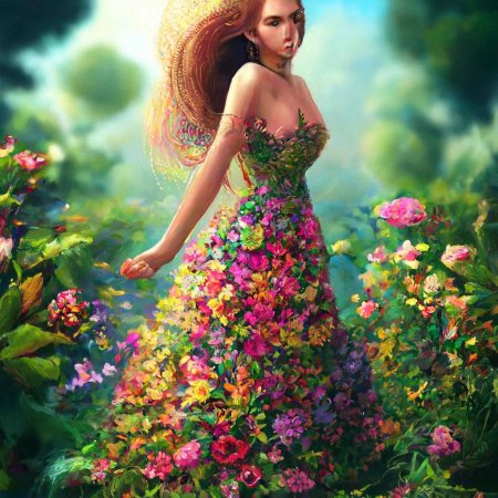 Женщина в платье