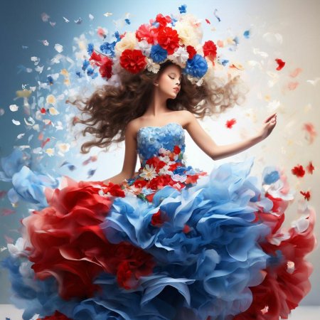 Платье цветок