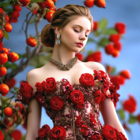 Девушка в пышном платье