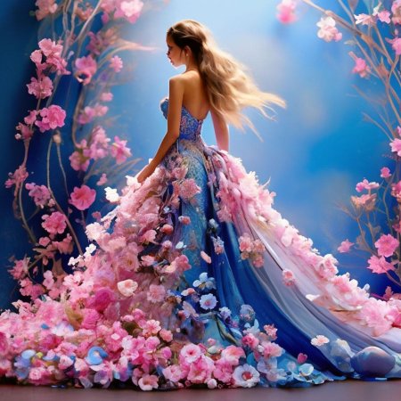 Девушка в бальном платье