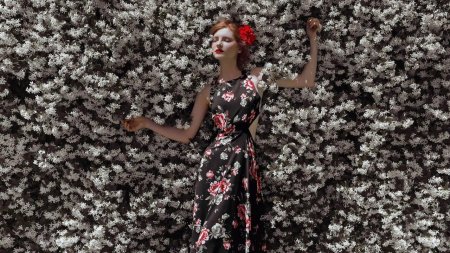 Платье в цветочек