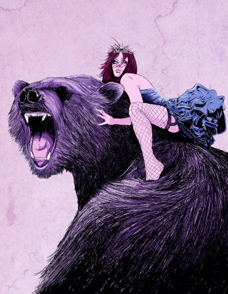 Девушка и медведь