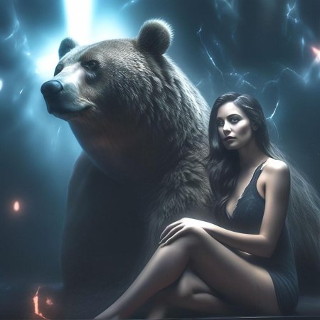 Медведь и девушка