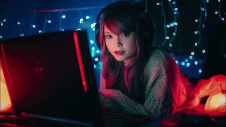 Девушка геймер