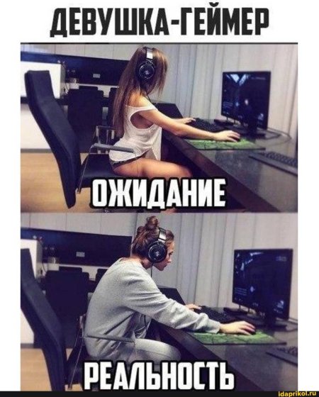 Мемы про девушек геймеров