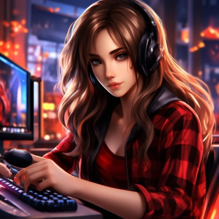 Геймер девушка