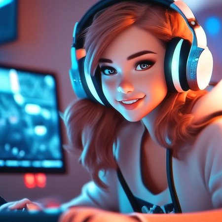 Девушка геймерша