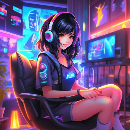 В стиле аниме