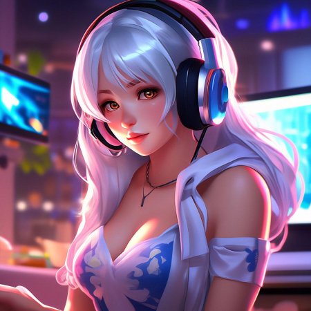 Красивая аниме девушка