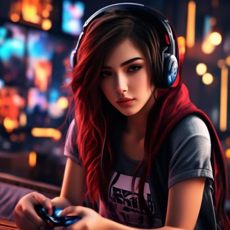 Геймер девушка