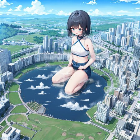 Девушка великанша аниме