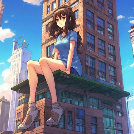 Гигантская девушка аниме