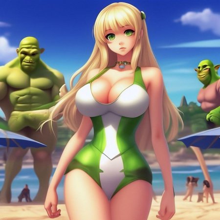 Девушки гиганты в купальниках