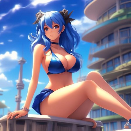 Аниме девушка большая грудь