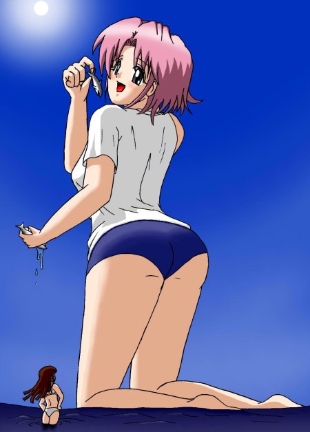 Великанша аниме трусы