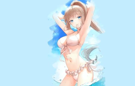 Аниме девушки в купальниках