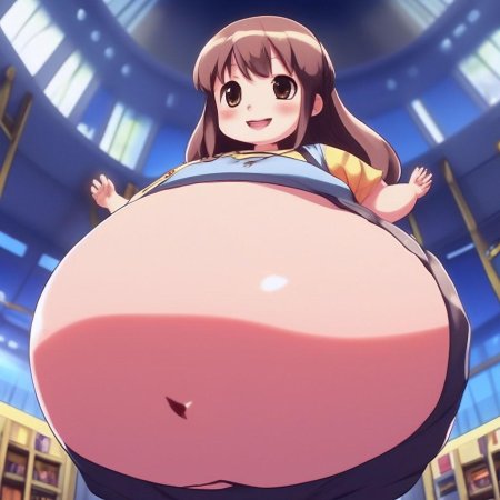 Толстая девушка аниме