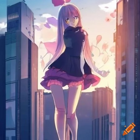 Аниме девушка красивая