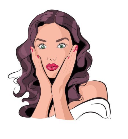 Удивленная девушка