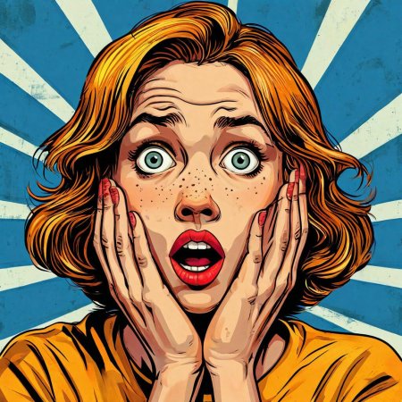 Поп арт девушка