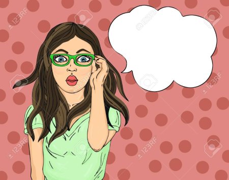 Удивленная девушка