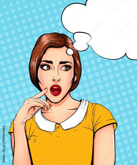 Поп арт девушка