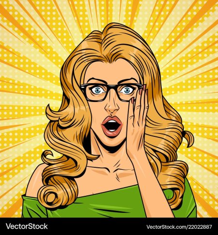 Поп арт девушка