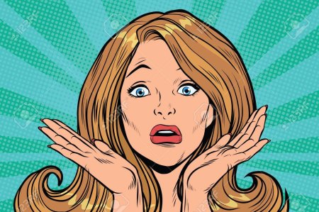 Поп арт девушка