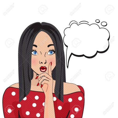 Удивленная женщина