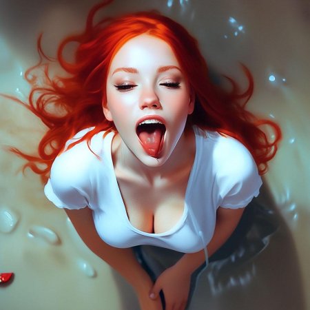 Рыжая девушка