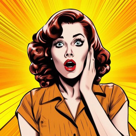 Удивленная девушка