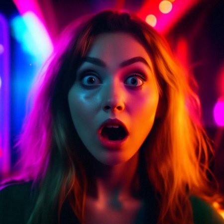 Девушка в шоке