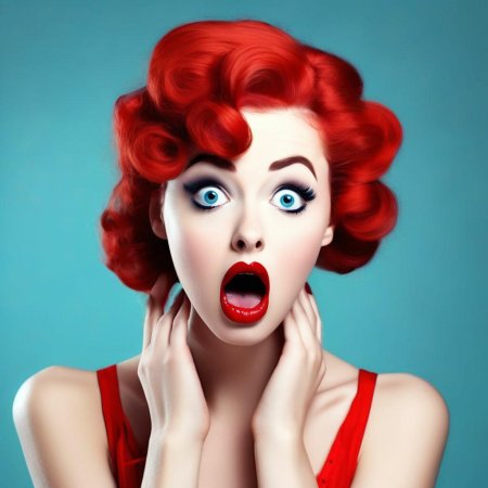 Удивленная женщина