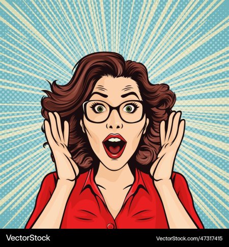 Девушка в стиле поп арт