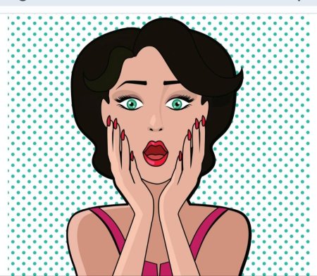 Женщина мультяшная