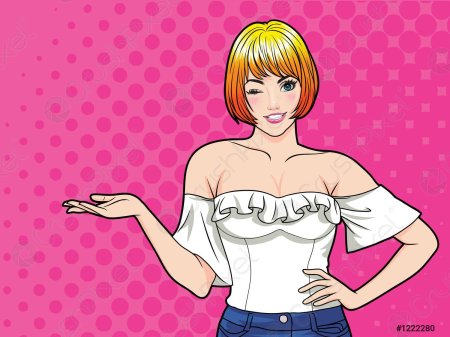 Удивленная девушка