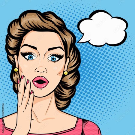 Девушки в стиле поп-арт