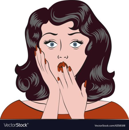 Удивленная девушка