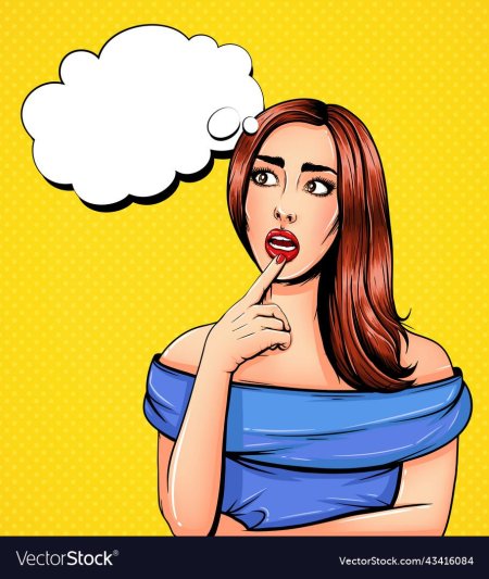 Поп арт девушка