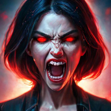 Красивая девушка вампир