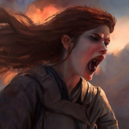 Кричащая девушка