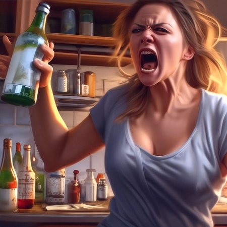 Пьяная женщина