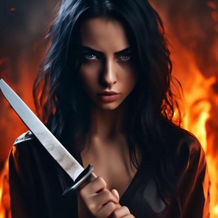 Девушка с кинжалом