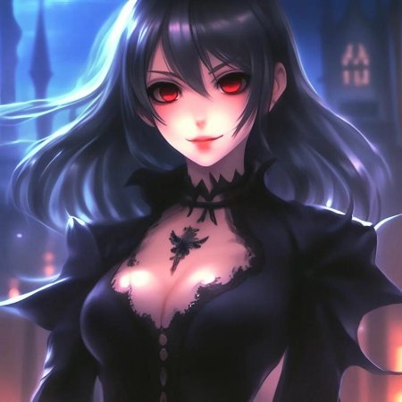 Девушка вампир аниме