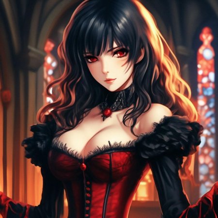 Аниме вампирша