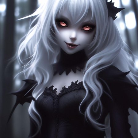 Вампир с белыми волосами