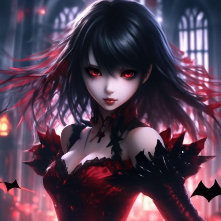 Аниме девушка вампирша